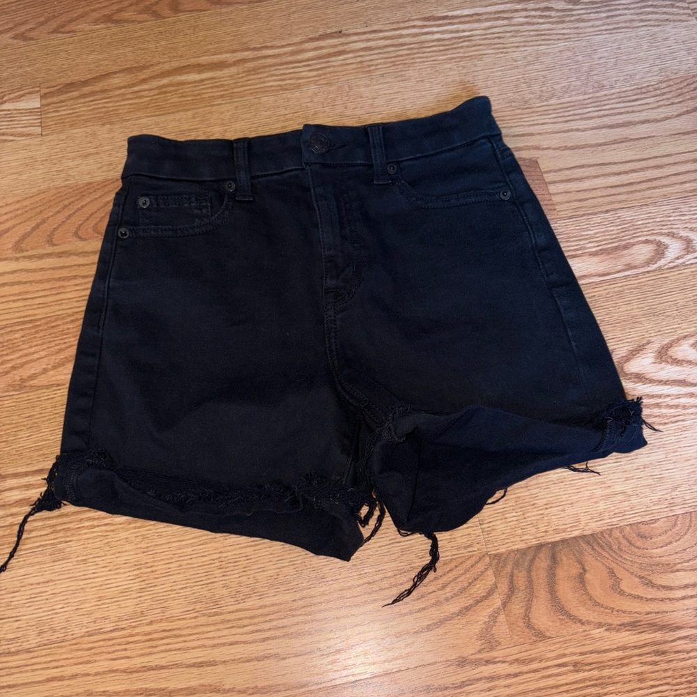American eagle Black Denim Women Shorts